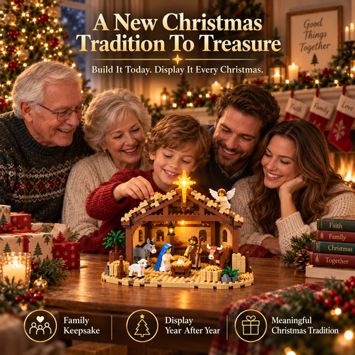 🎁 Build The Christmas Story – Nativity Scene Building Block Set
