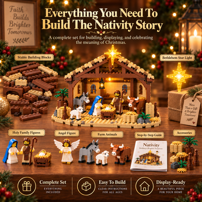 🎁 Build The Christmas Story – Nativity Scene Building Block Set