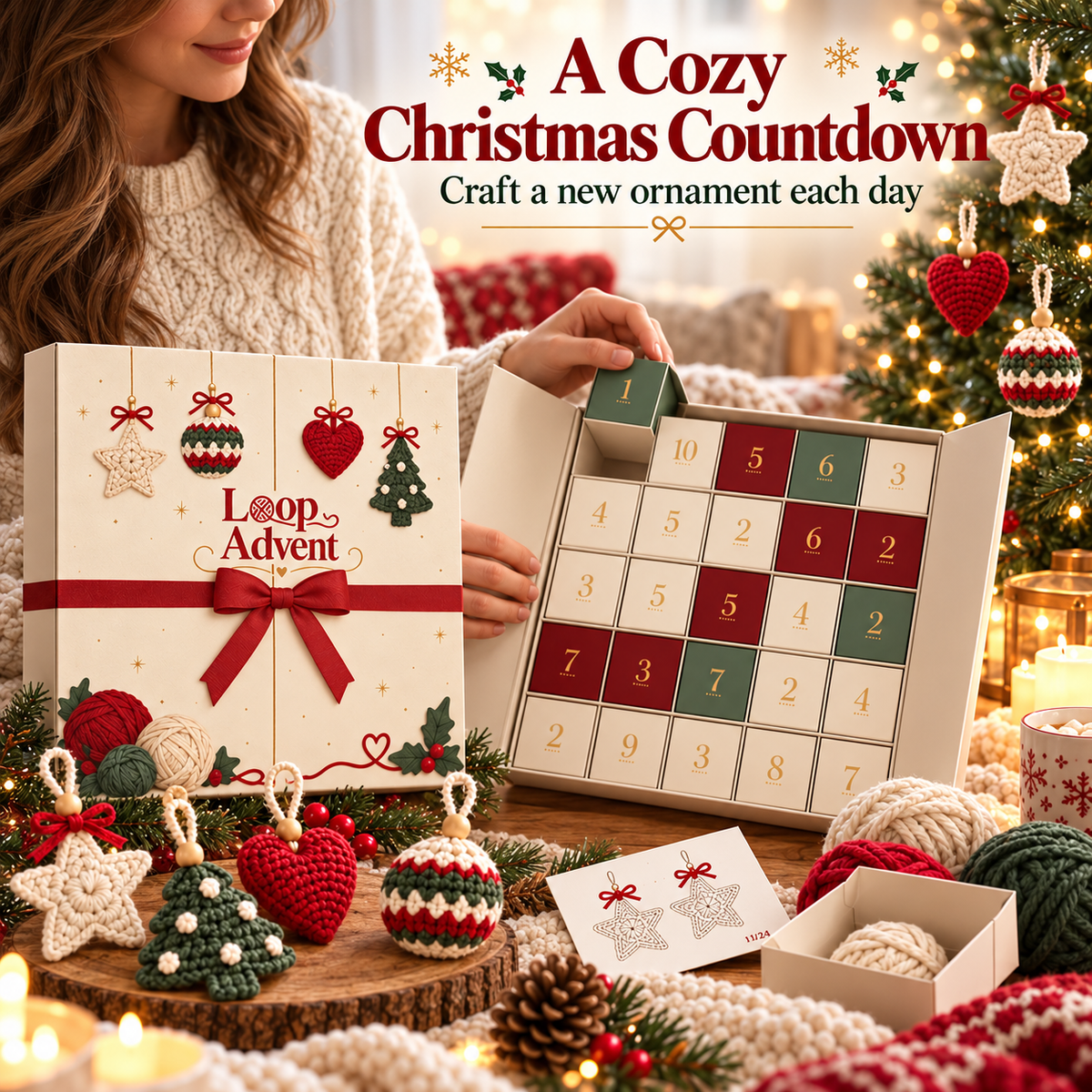 24-day crochet Christmas advent calendar - product image 1