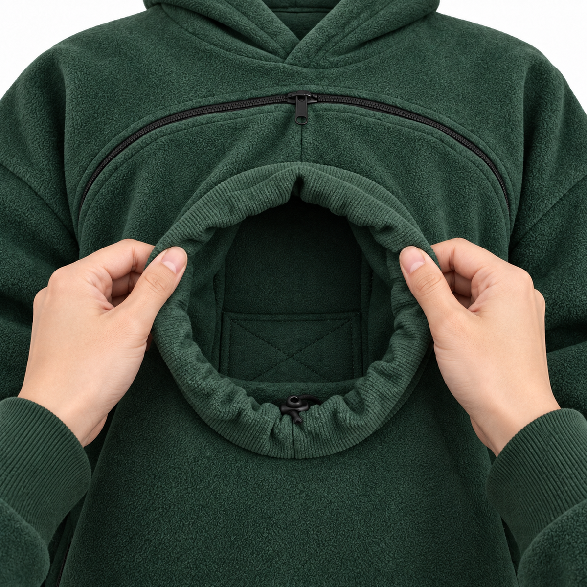 AluckgoodSet Cat Carrier Hoodie — Zip-Up Front Pouch