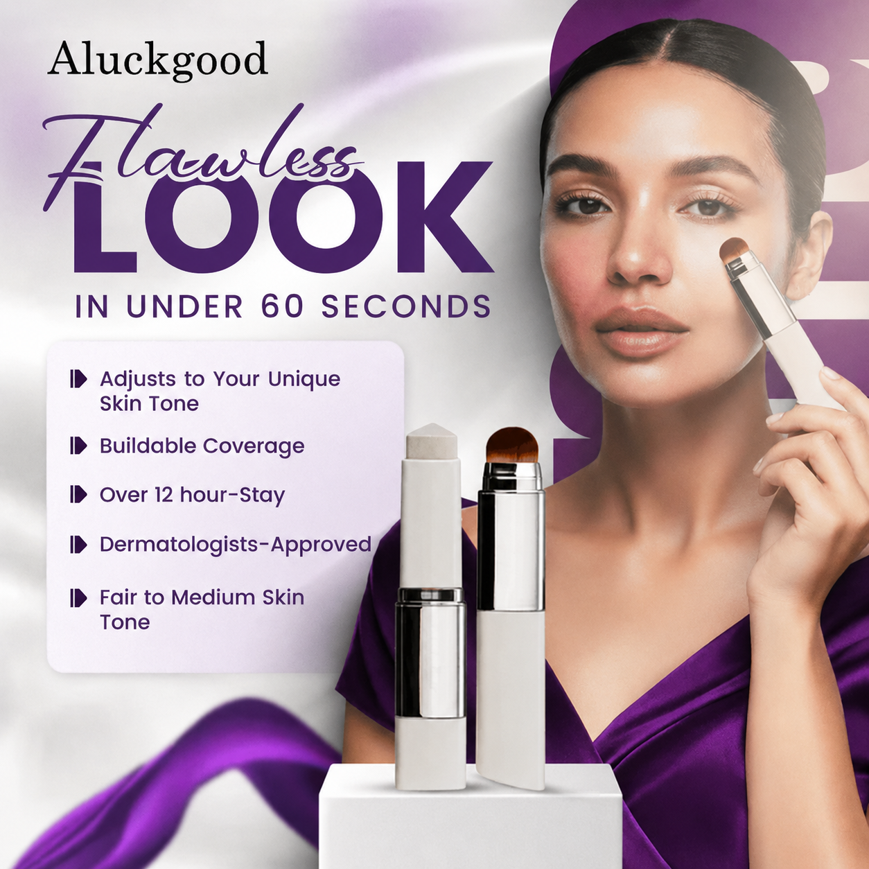 Aluckgoodlive™ Korean Color-Changing Foundation stick