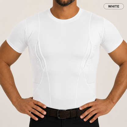 Ambidextrous Concealed Carry Compression Tee – Silky-Soft Stretch Fabric
