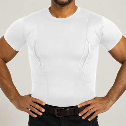 Ambidextrous Concealed Carry Compression Tee – Silky-Soft Stretch Fabric