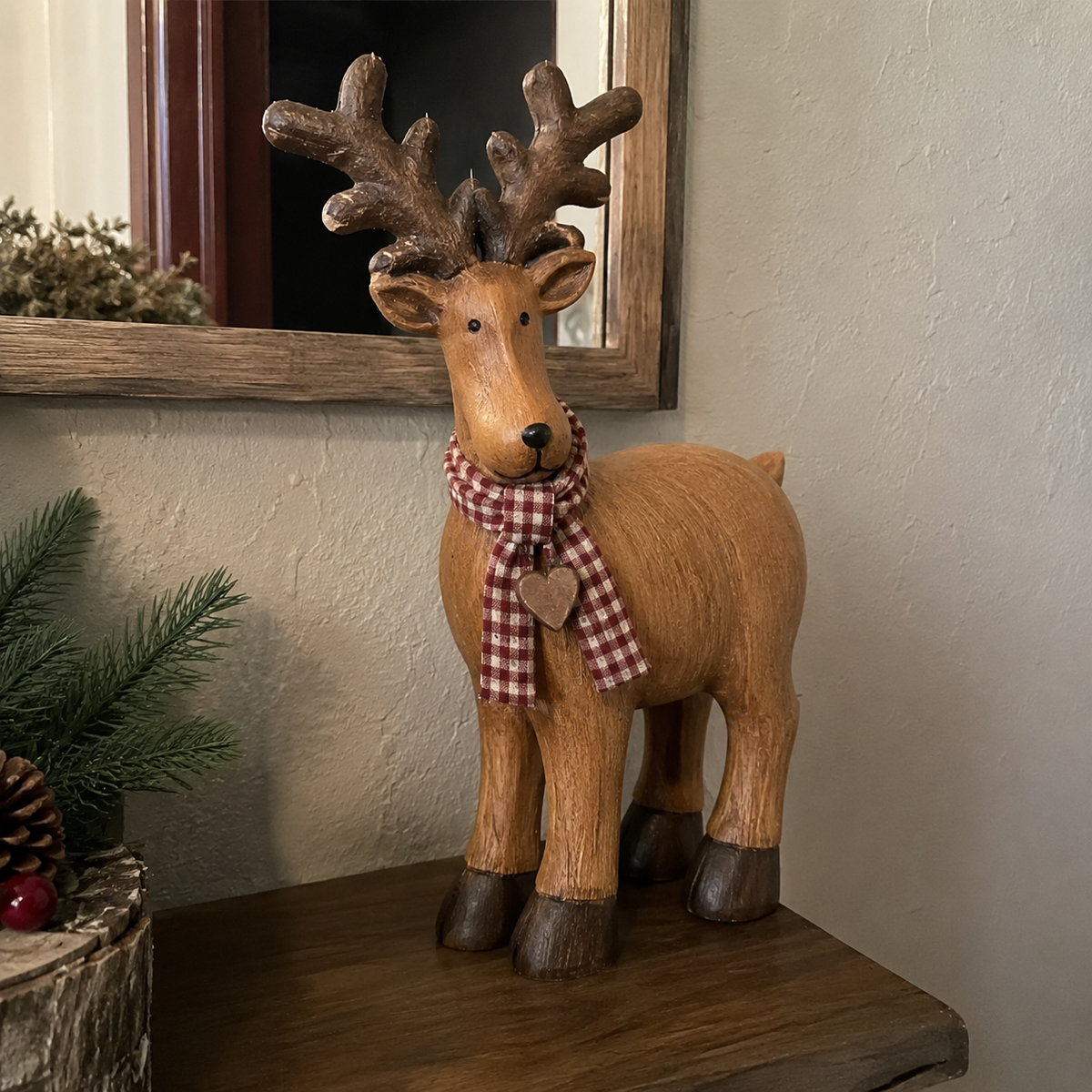 🔥Rustic Farmhouse Reindeer Figurine