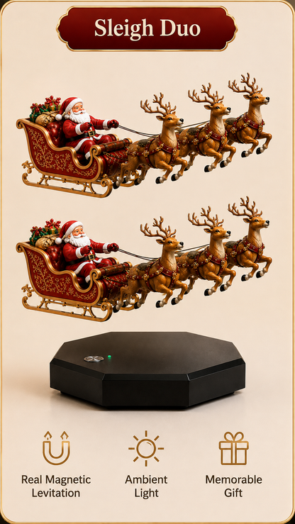 🎅 Santa’s Flying Sleigh — Magnetic Levitation Christmas Display ✨
