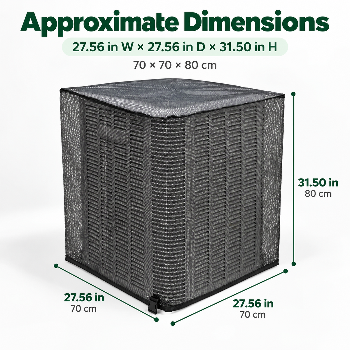 ❄️ Heavy-Duty Mesh AC Cover – All-Season Outdoor Protection