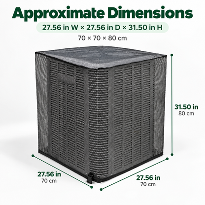 ❄️ Heavy-Duty Mesh AC Cover – All-Season Outdoor Protection