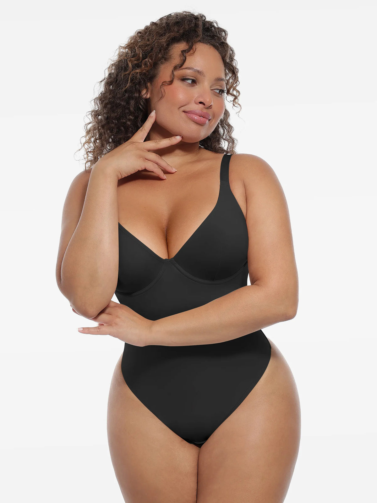 Deep V-Neck Sculpt Bodysuit