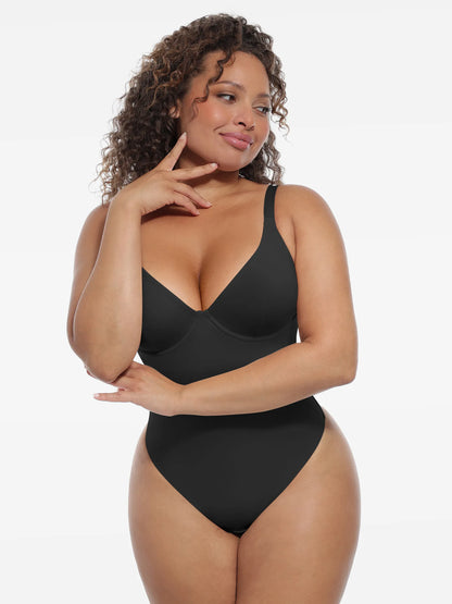Deep V-Neck Sculpt Bodysuit