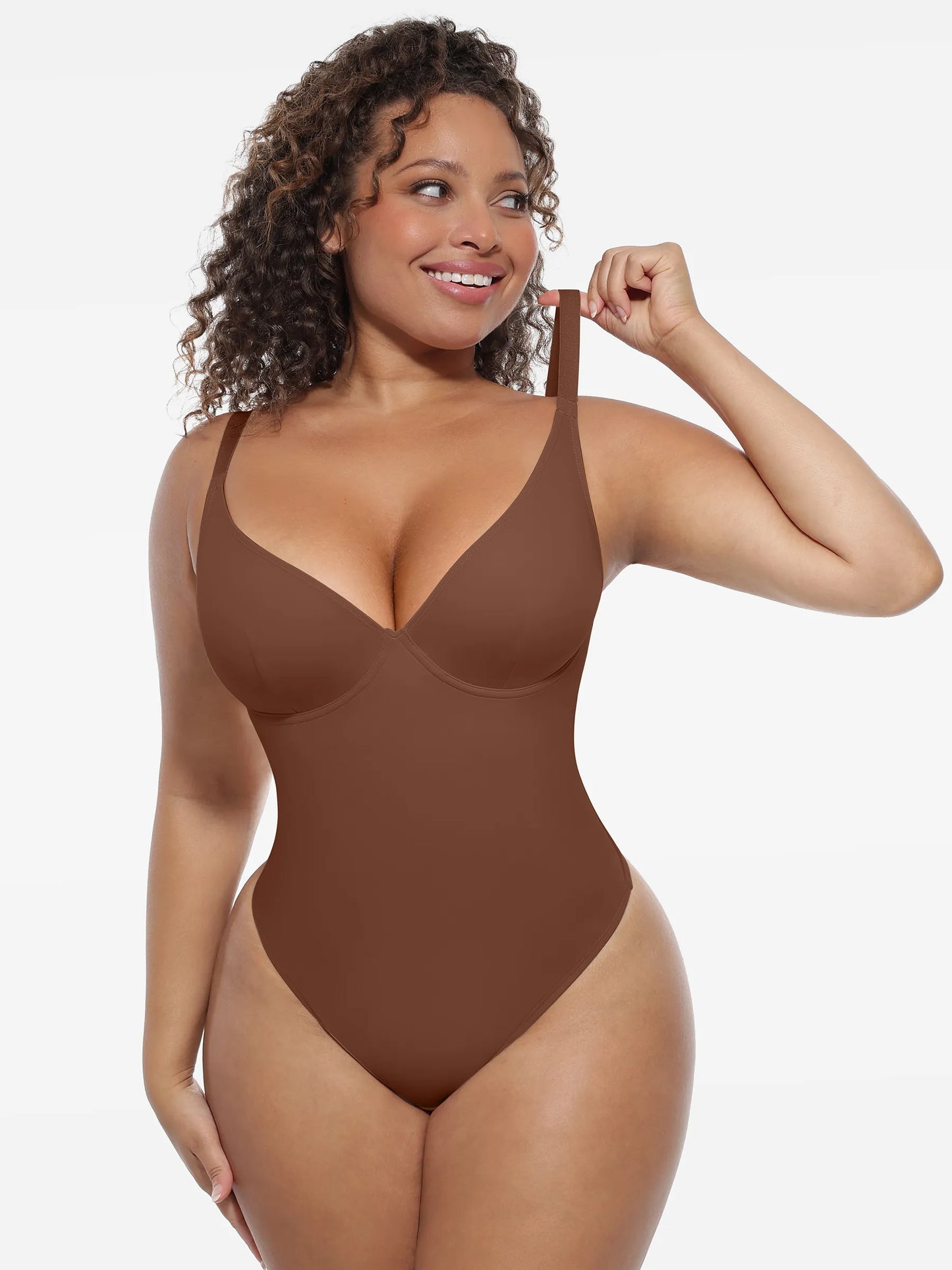 Deep V-Neck Sculpt Bodysuit