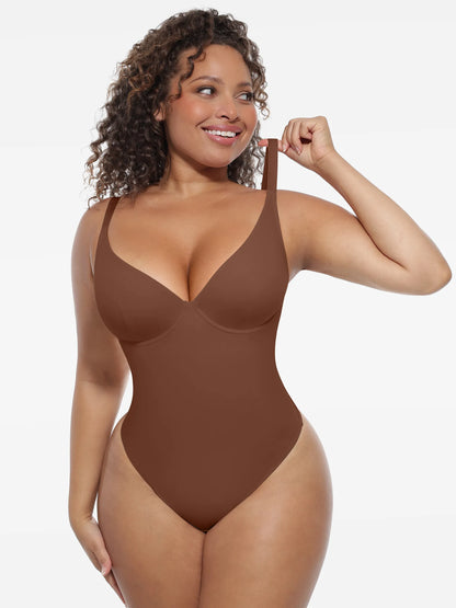 Deep V-Neck Sculpt Bodysuit