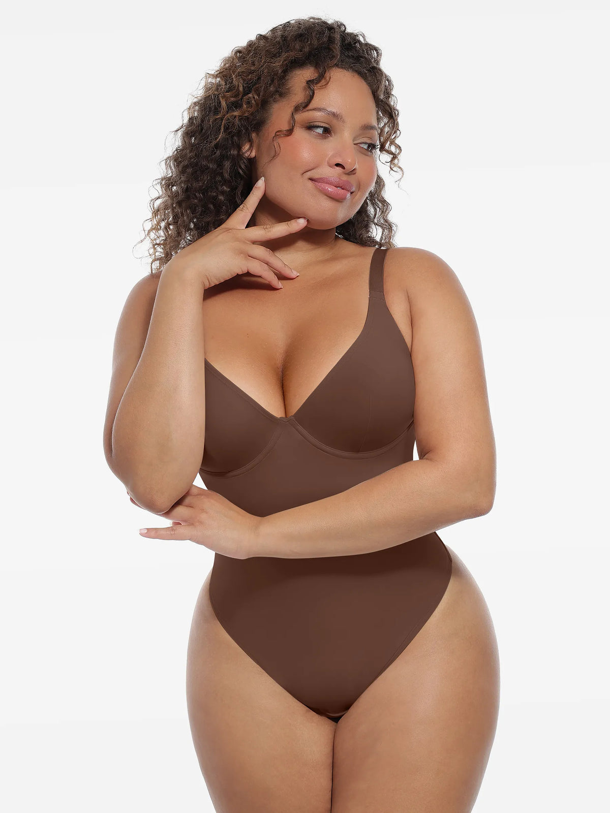 Deep V-Neck Sculpt Bodysuit