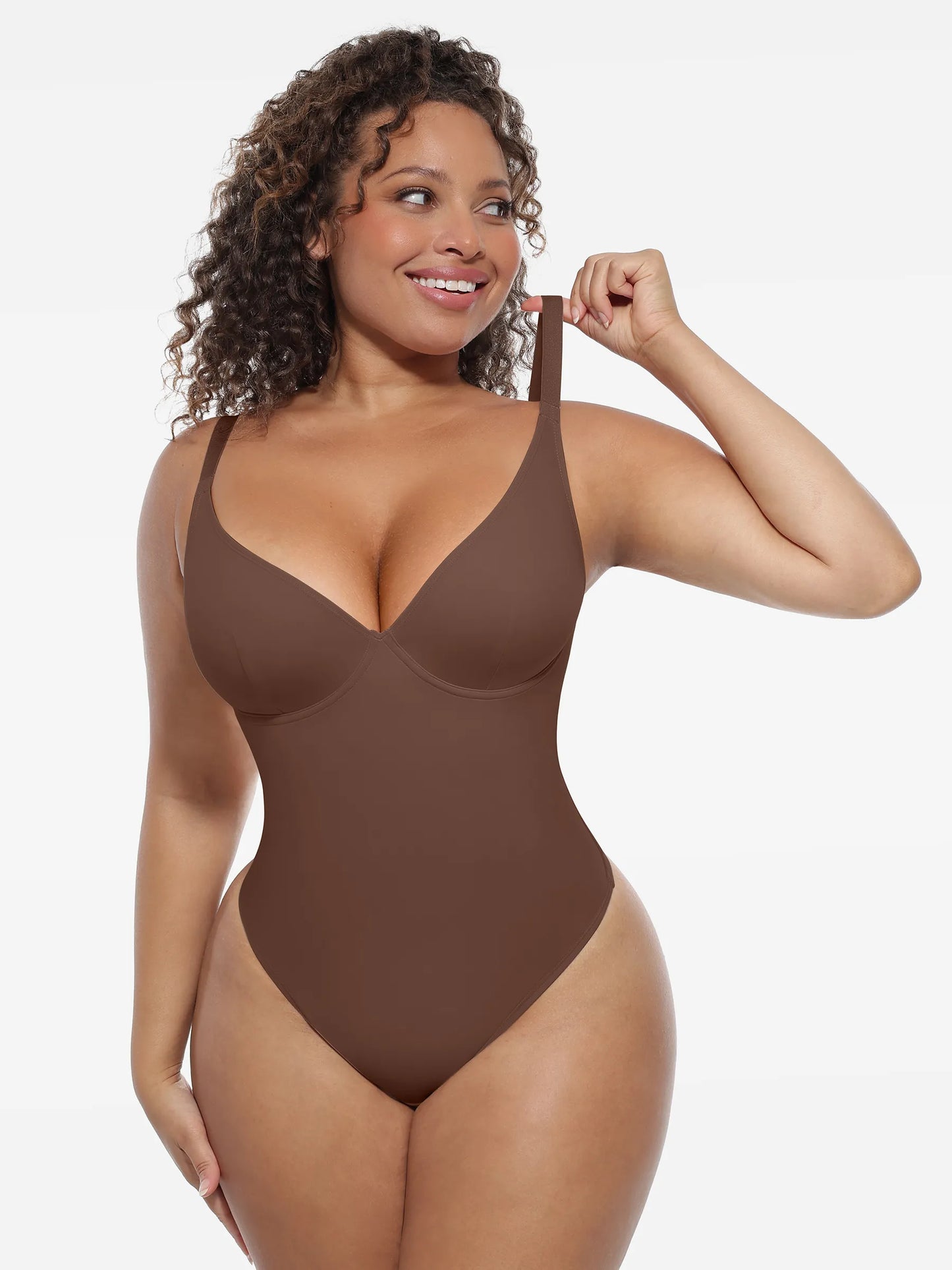Deep V-Neck Sculpt Bodysuit