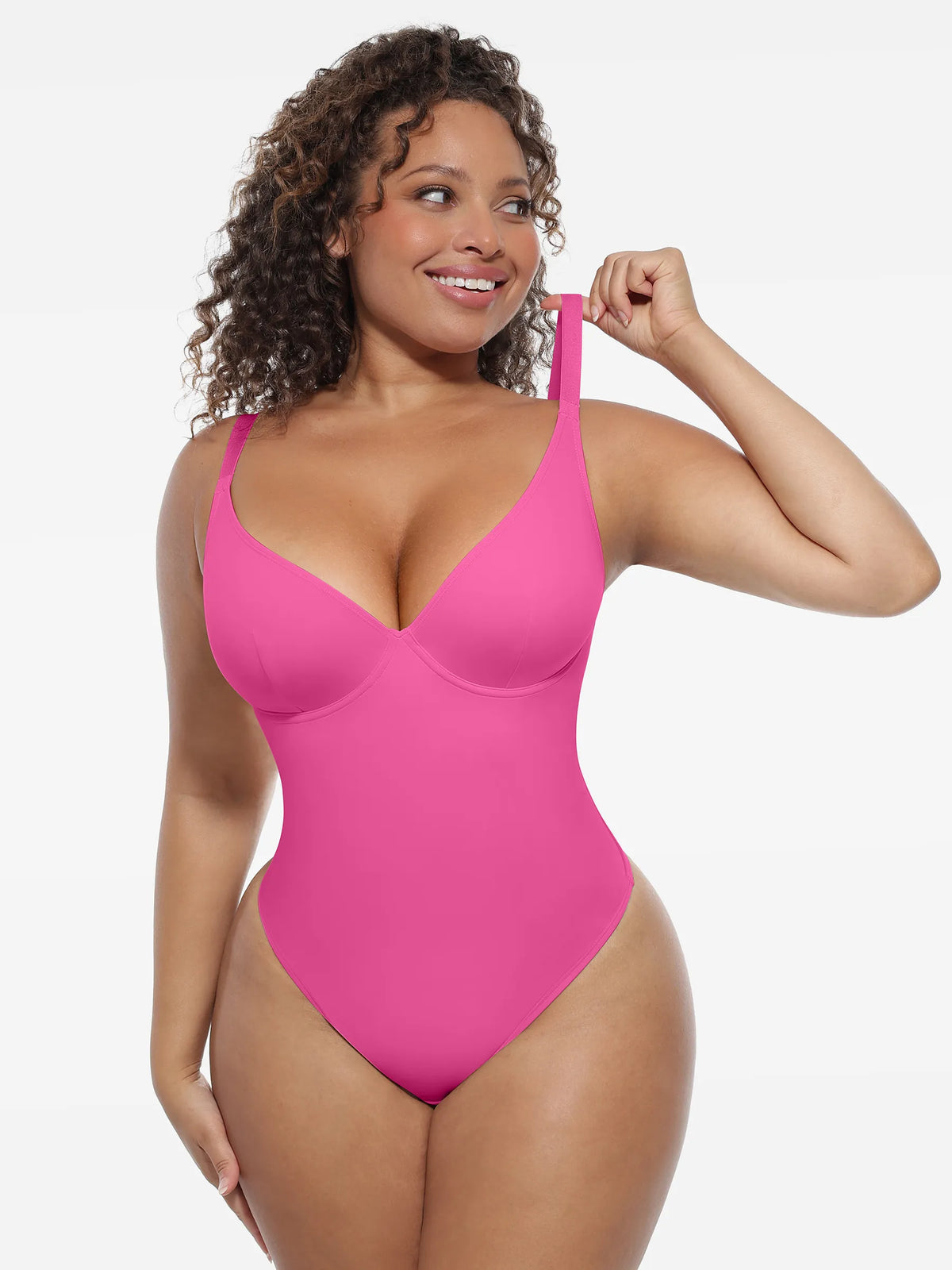 Deep V-Neck Sculpt Bodysuit