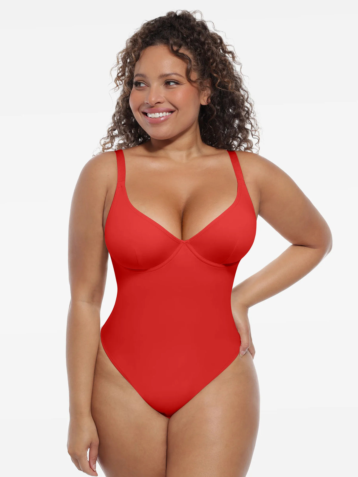 Deep V-Neck Sculpt Bodysuit