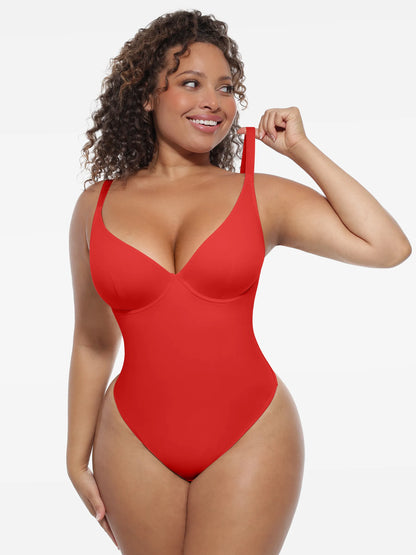 Deep V-Neck Sculpt Bodysuit