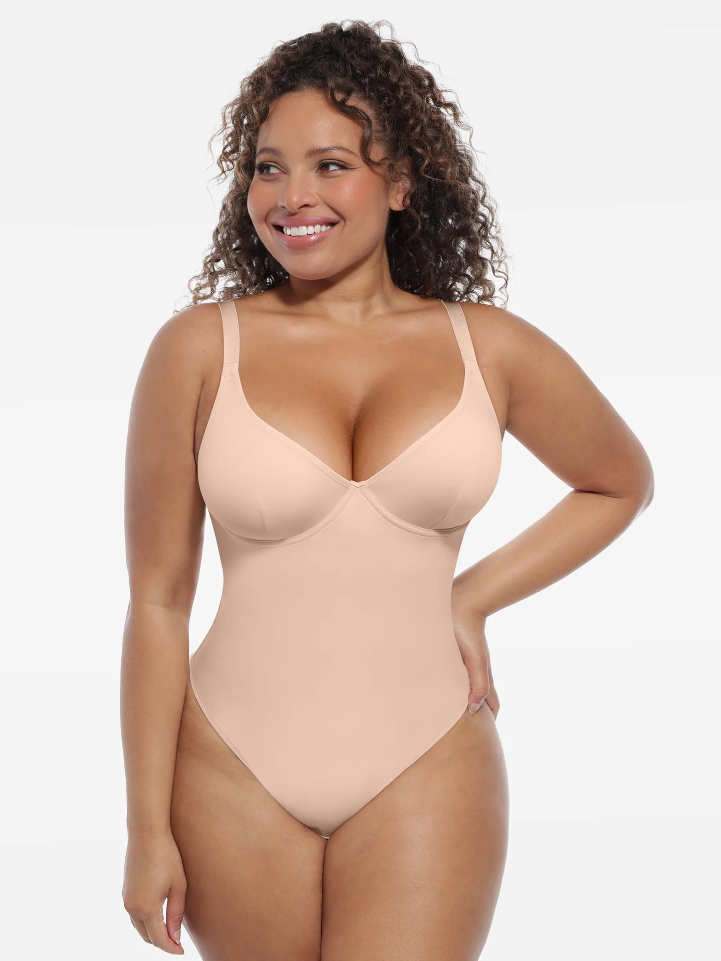 Deep V-Neck Sculpt Bodysuit