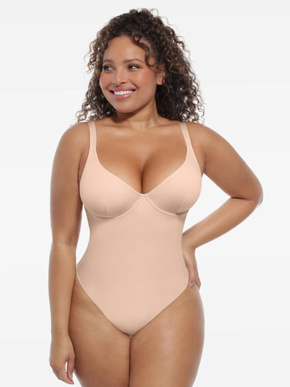 Deep V-Neck Sculpt Bodysuit