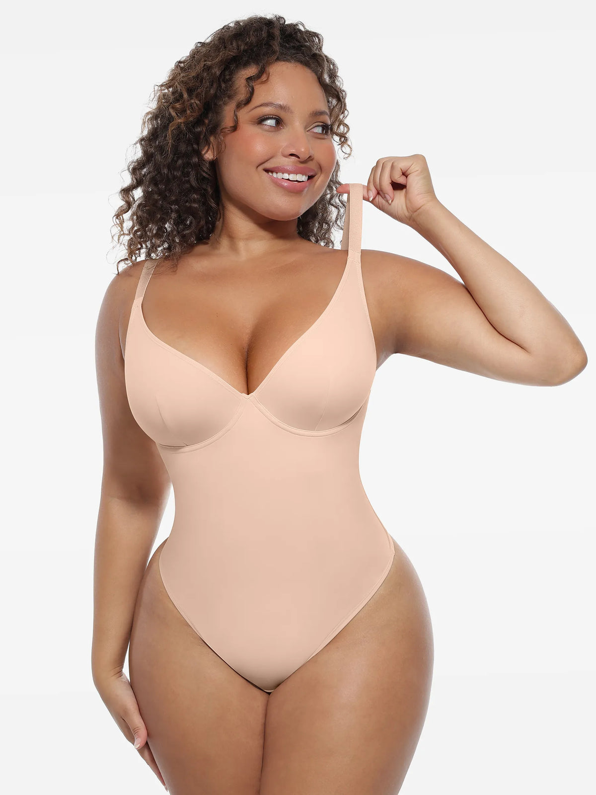 Deep V-Neck Sculpt Bodysuit