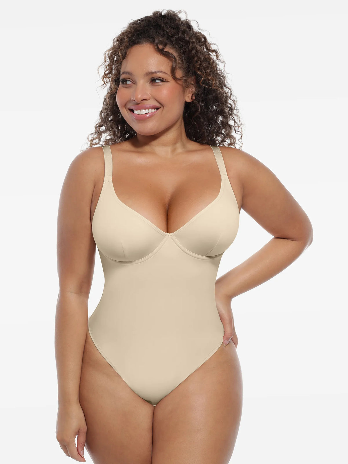 Deep V-Neck Sculpt Bodysuit