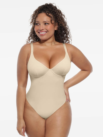 Deep V-Neck Sculpt Bodysuit