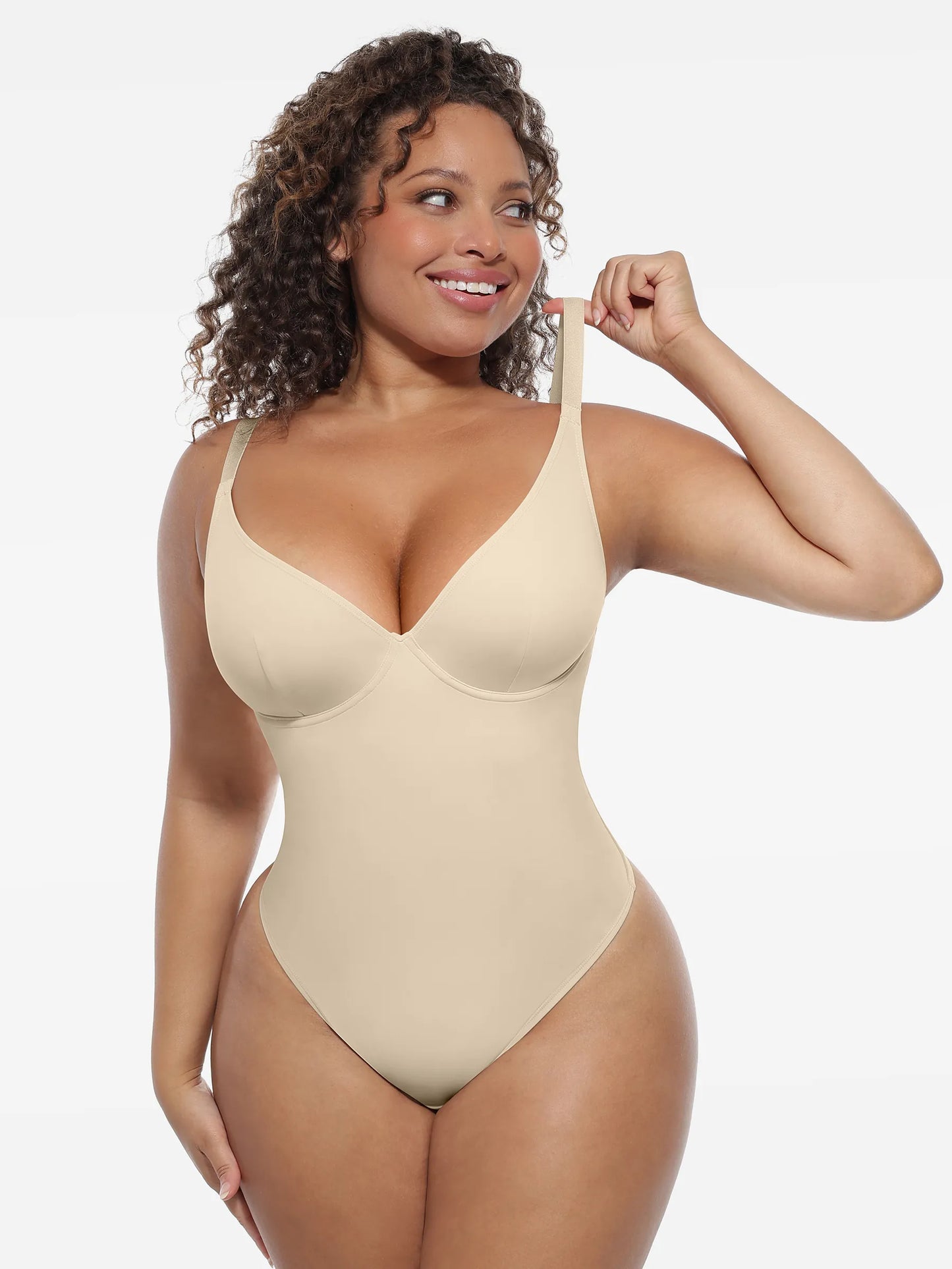 Deep V-Neck Sculpt Bodysuit