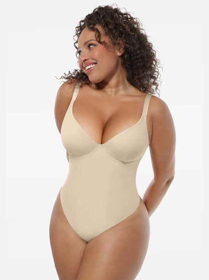 Deep V-Neck Sculpt Bodysuit
