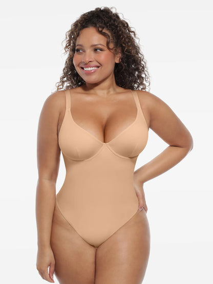 Deep V-Neck Sculpt Bodysuit