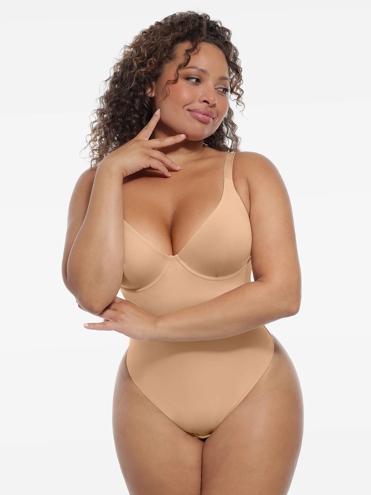 Deep V-Neck Sculpt Bodysuit