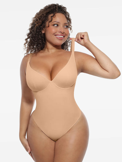 Deep V-Neck Sculpt Bodysuit
