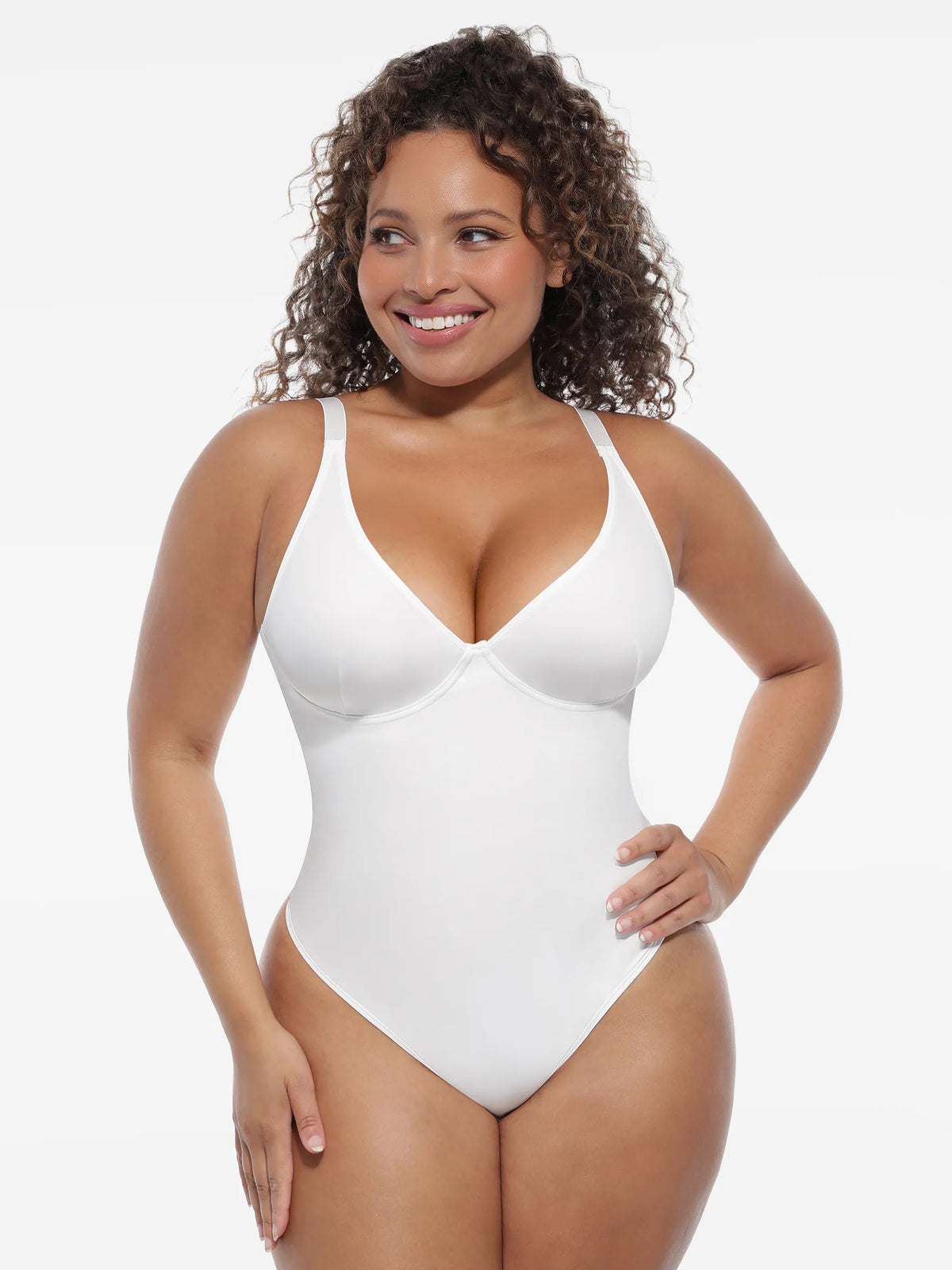Deep V-Neck Sculpt Bodysuit