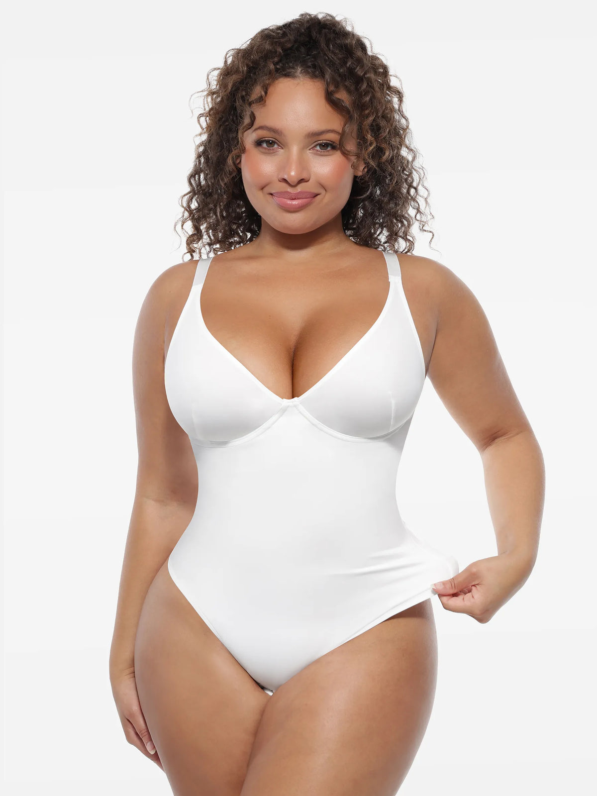 Deep V-Neck Sculpt Bodysuit