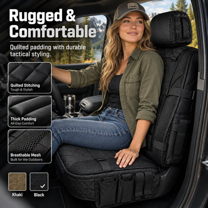 🚙Rugged Truck Seat Cover – Tactical Storage, Seat Protection & All‑Day Comfort