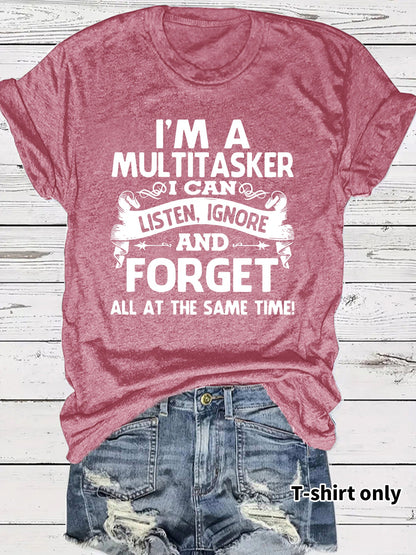 🔥Last Day Sale 60% OFF⏰👕I'M From 1900S✨ Women's Vintage Letter Print Round Neck Tee