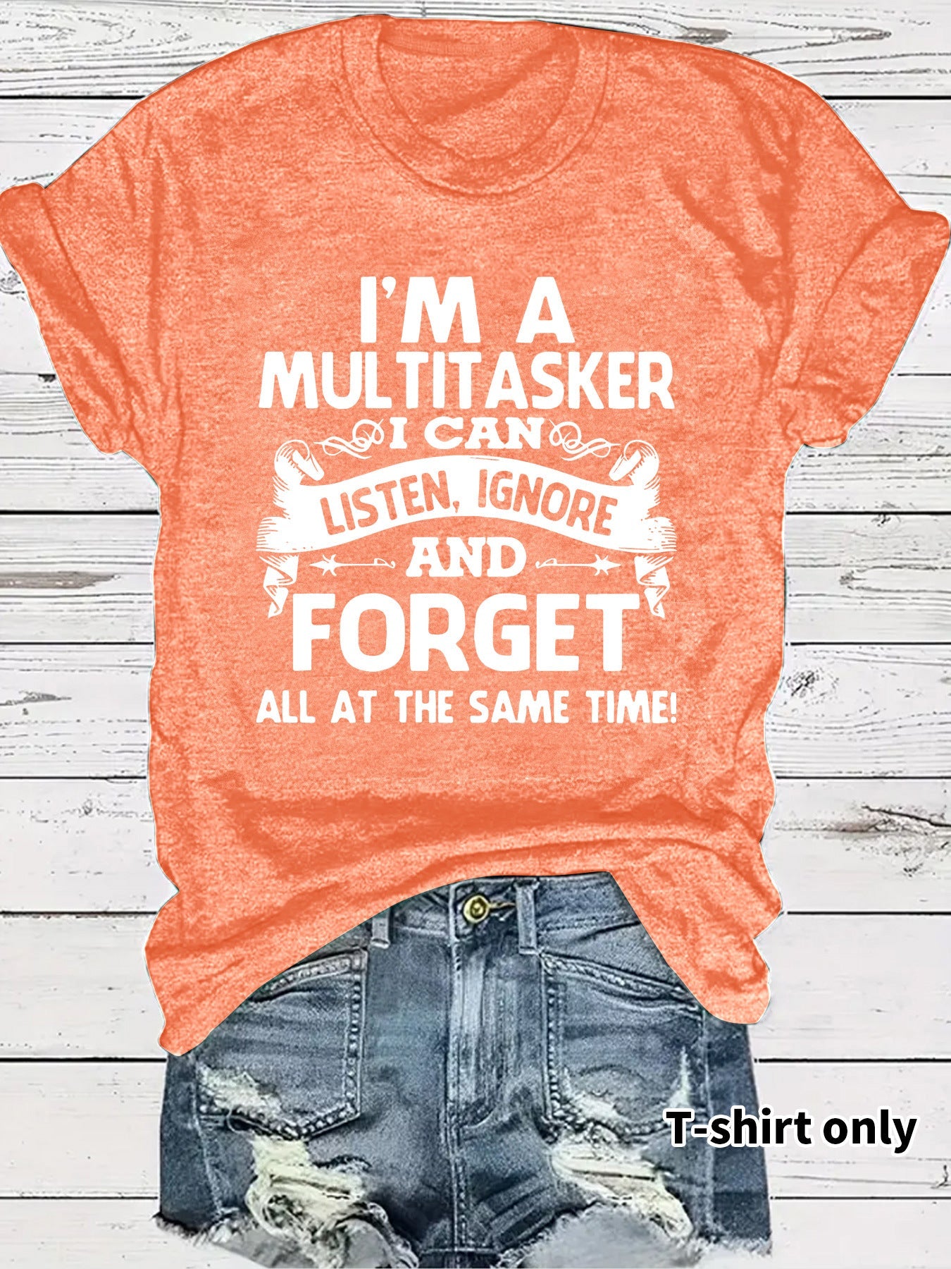 🔥Last Day Sale 60% OFF⏰👕I'M From 1900S✨ Women's Vintage Letter Print Round Neck Tee
