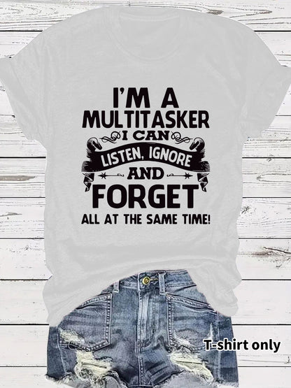 🔥Last Day Sale 60% OFF⏰👕I'M From 1900S✨ Women's Vintage Letter Print Round Neck Tee