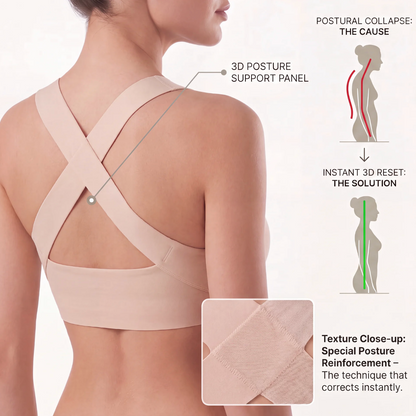 Seamless Breathable Posture Correction Sports Bra