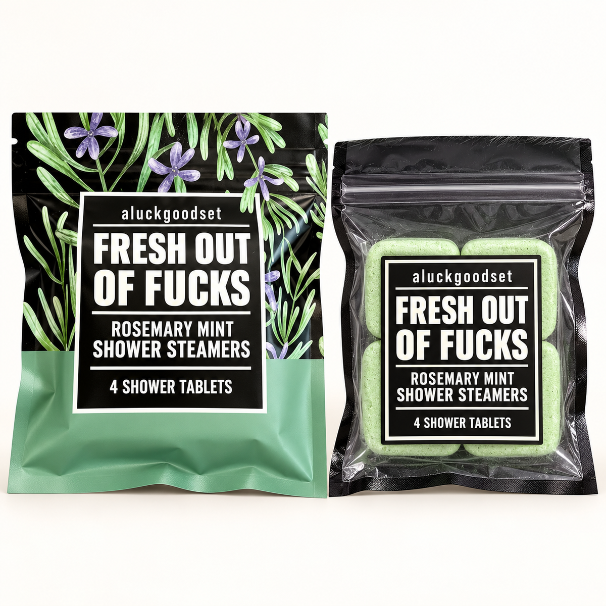 aluckgoodset shower steamers — rosemary