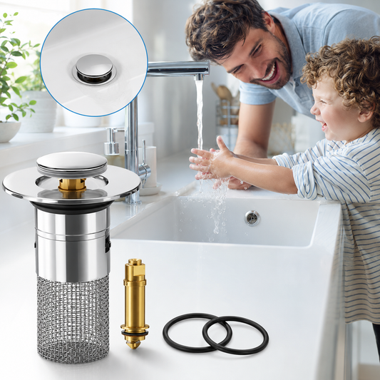 Universal Pop-Up Sink Drain Filter Stopper