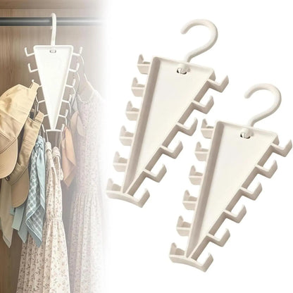 12-Hook Rotating Closet Organizer Hanger (2 Pcs)