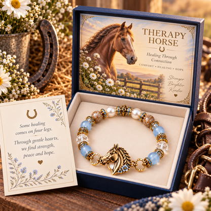🐴 Therapy Horse Healing Bracelet