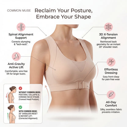 Seamless Breathable Posture Correction Sports Bra