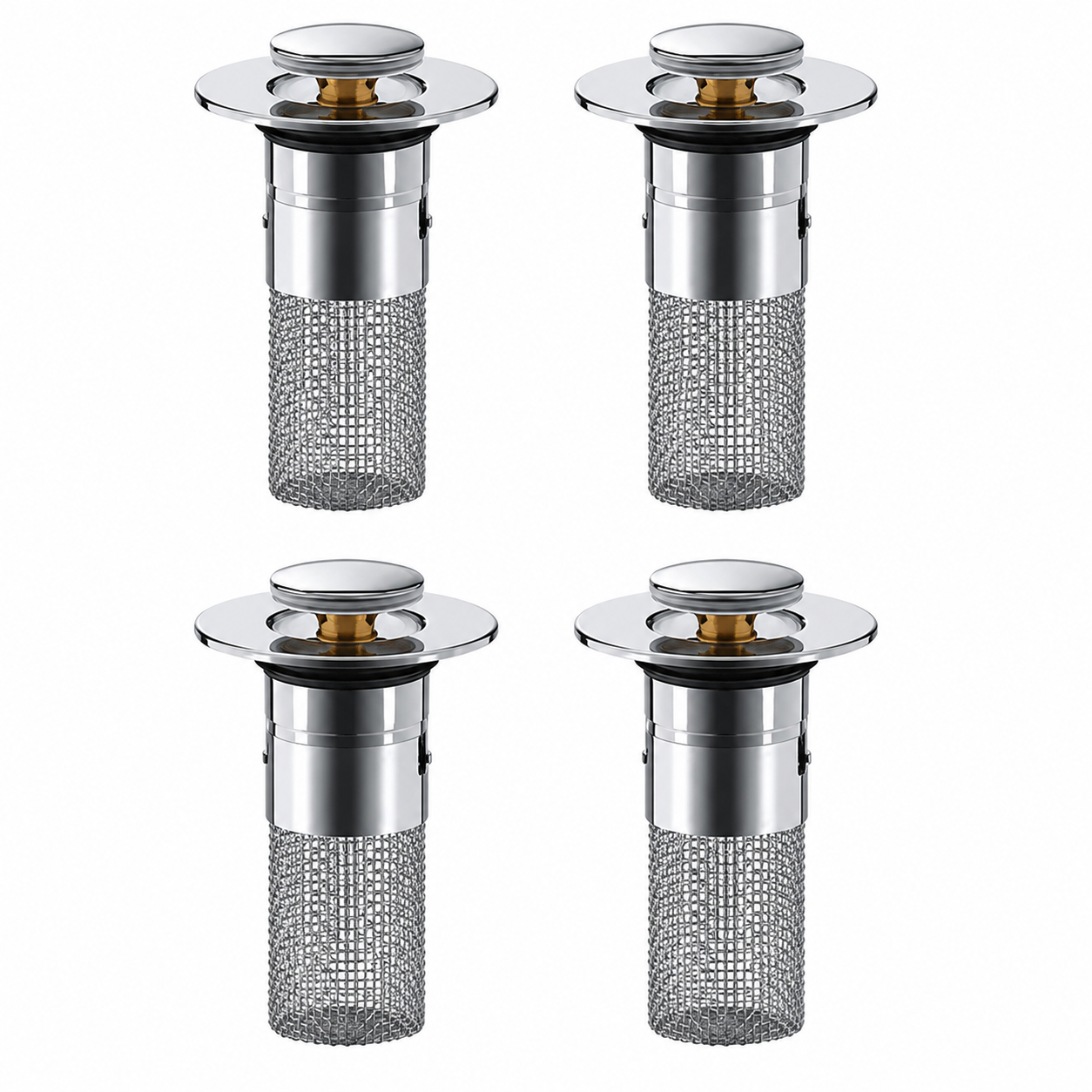 Universal Pop-Up Sink Drain Filter Stopper