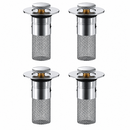 Universal Pop-Up Sink Drain Filter Stopper
