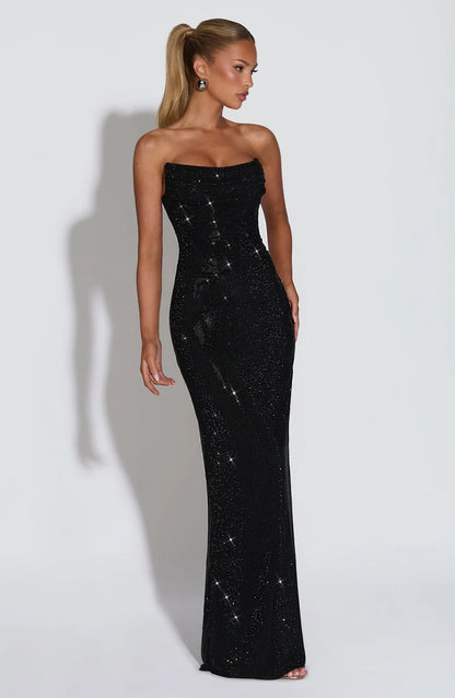 Princess-style long evening gown