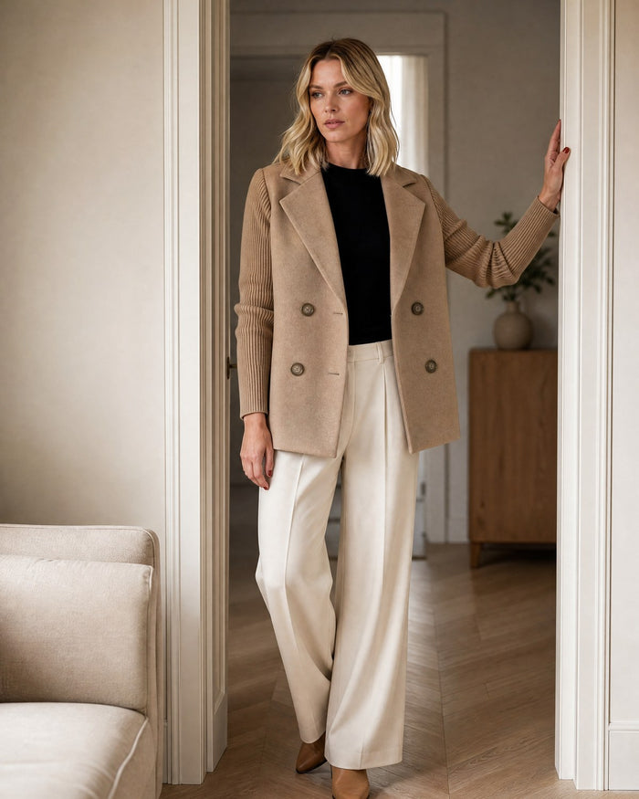 The Sasha blazer with wide-leg trousers
