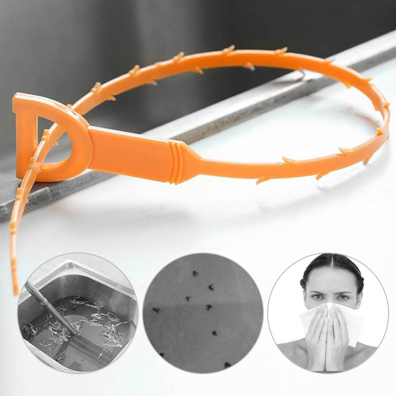 🔥Hot Sale🛠️20.5‑inch Drain Snake – Flexible Durable Hair Clog Remover Tool, Quick Sink Tub Pipe Dredger, Reusable Drain Cleaner Stick for Bathroom Kitchen Sewer Blockages