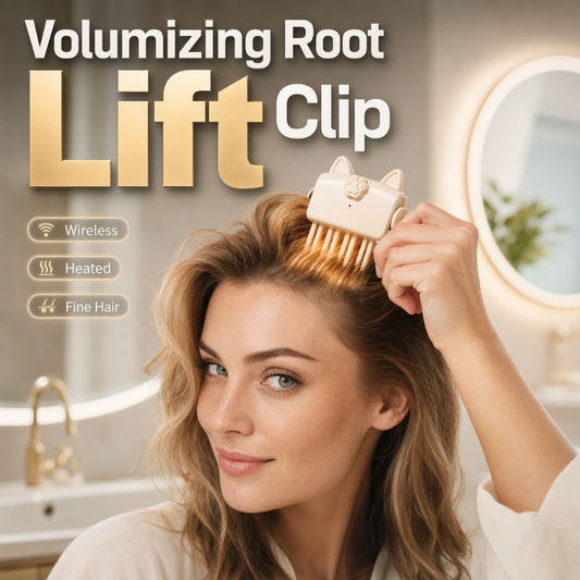 🔥Wireless Heated Volumizing Root Lift Clip | Salon Crown Volume for Fine Flat Hair