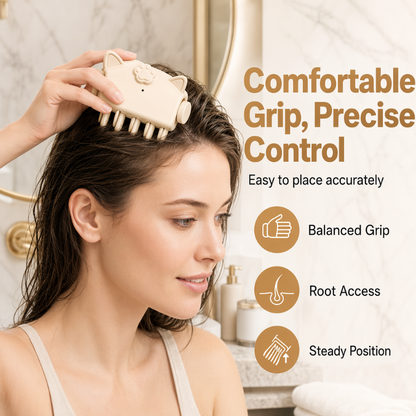 🔥Wireless Heated Volumizing Root Lift Clip | Salon Crown Volume for Fine Flat Hair