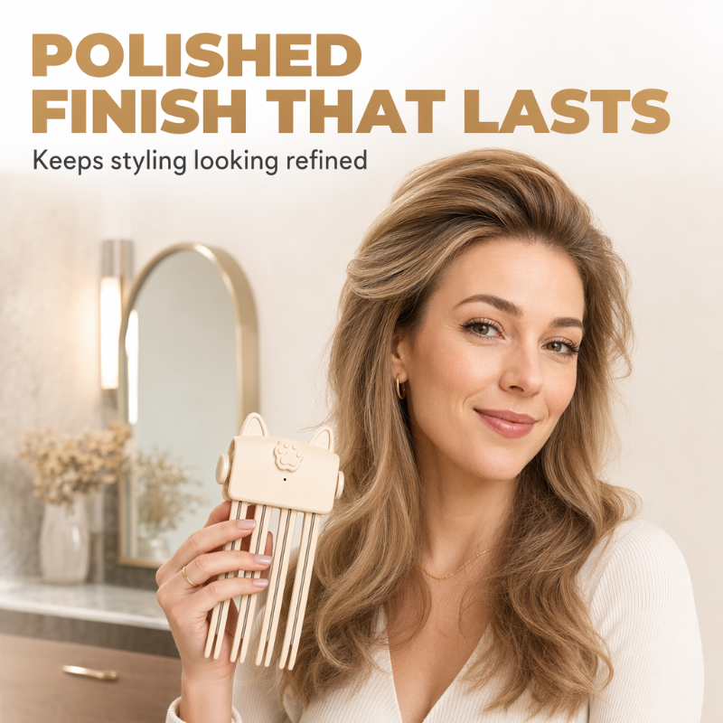 🔥Wireless Heated Volumizing Root Lift Clip | Salon Crown Volume for Fine Flat Hair